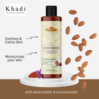 Khadi Natural Herbal Moisturizer | Saffron & Almond | Paraben & Sulphate Free, 200ml