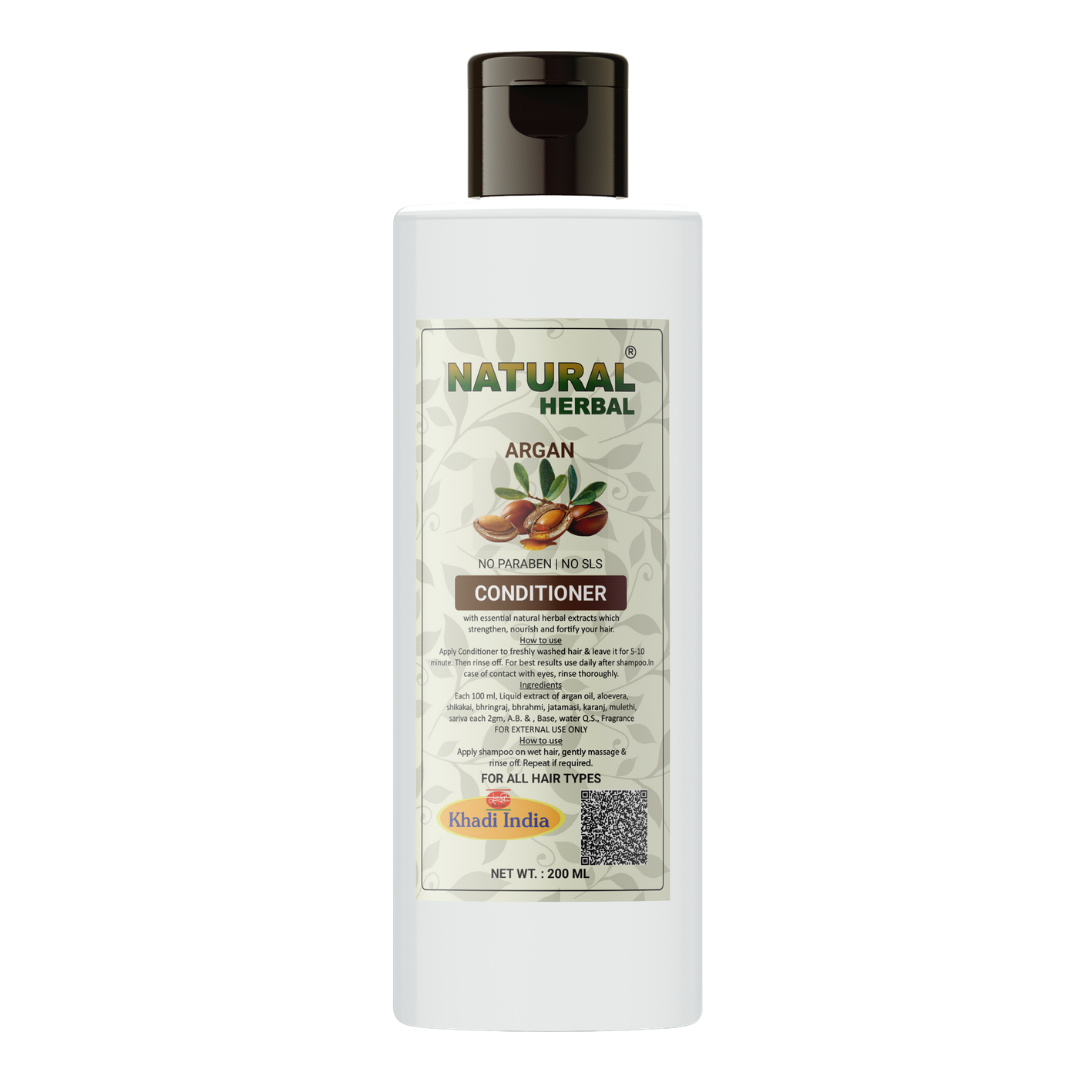 Natural Herbal Khadi Argan Conditioner 200ml