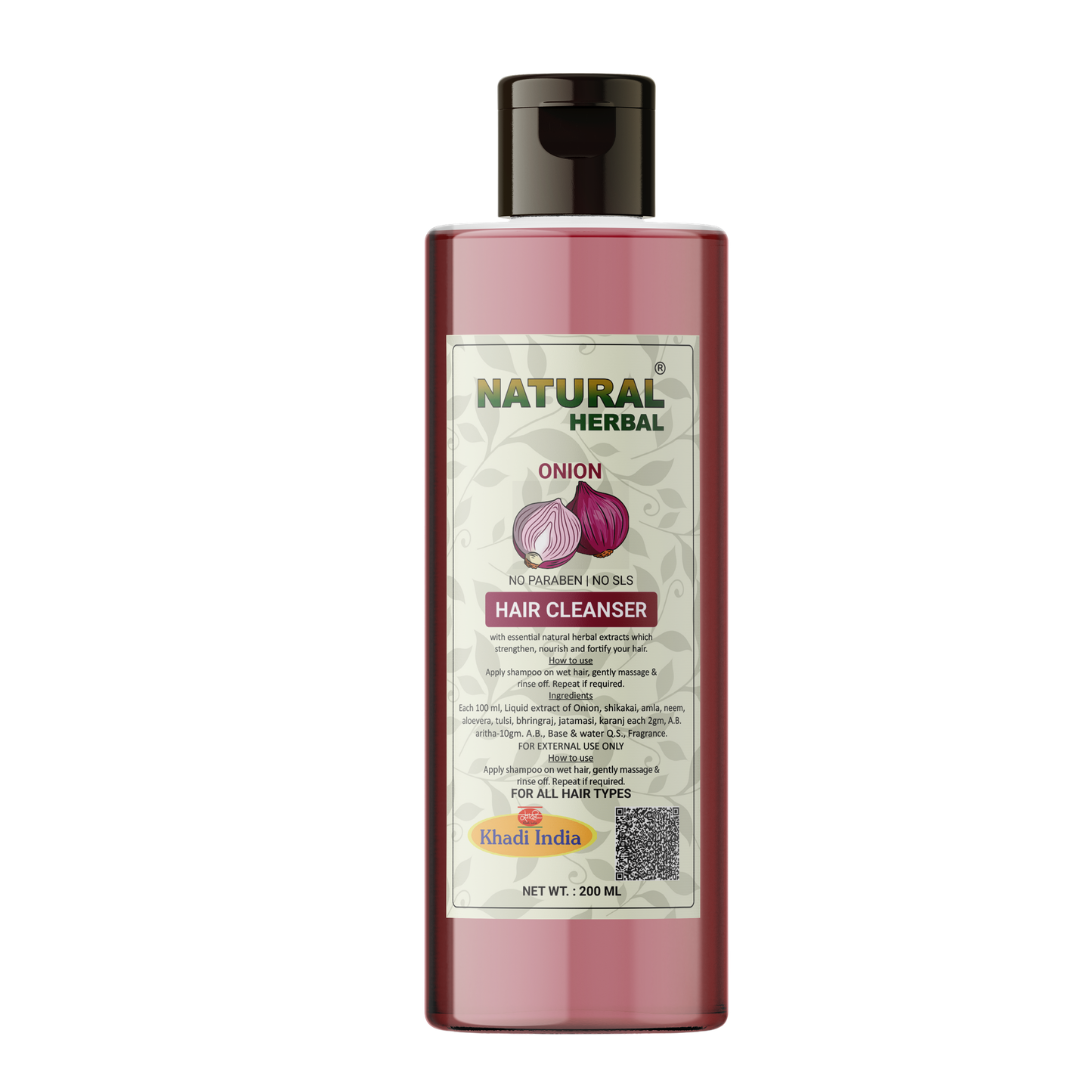 Natural Herbal Khadi Onion Shampoo 200ml