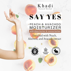 Khadi Natural Herbal Moisturizer | Peach & Avacado | Paraben & Sulphate Free, 200ml