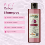 Natural Herbal Khadi Onion Shampoo 200ml and Aloevera Hair Conditioner 200ml Combo Pack