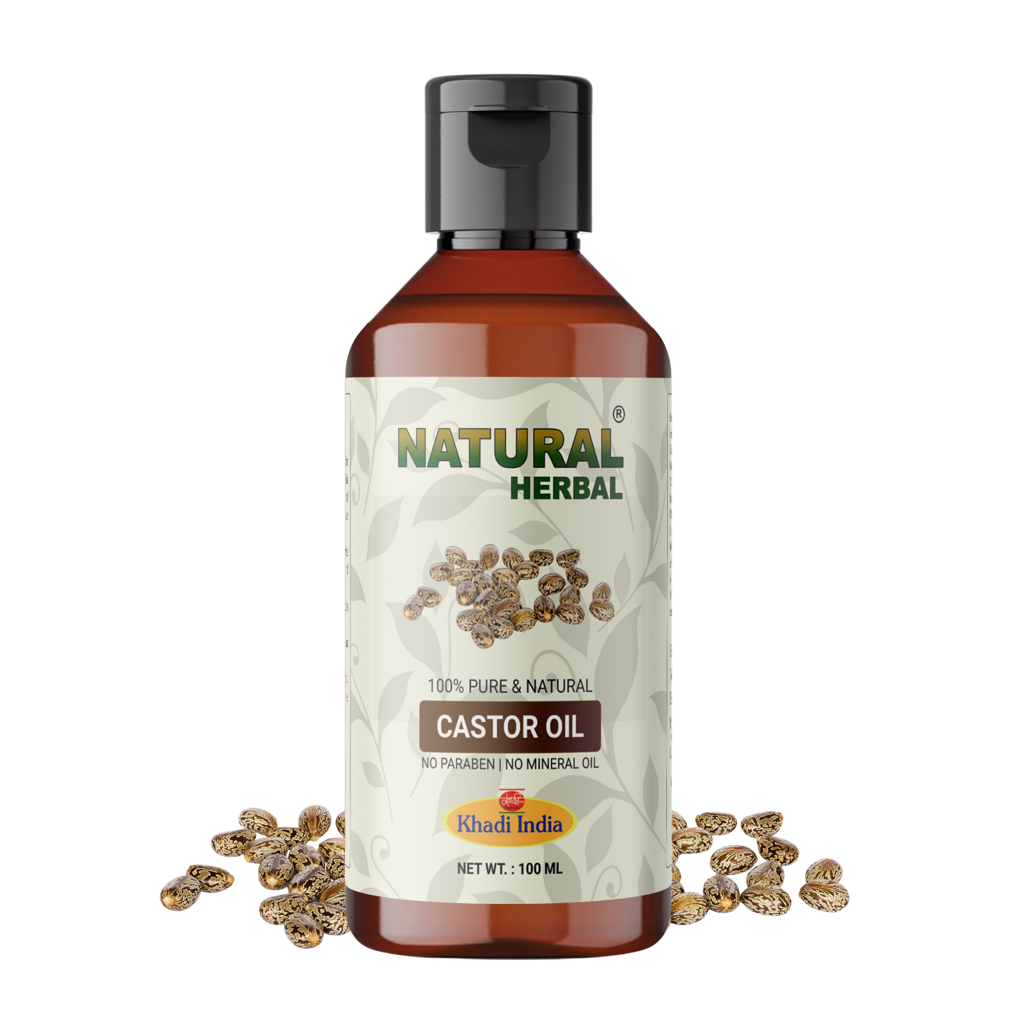 Natural Herbal Khadi castor Oil 100ml
