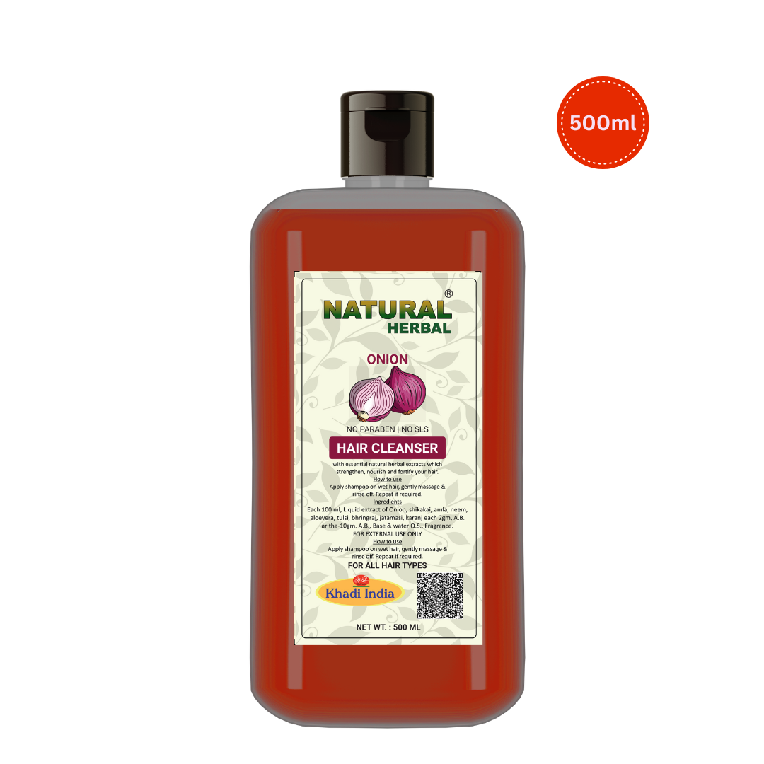 Natural Herbal Khadi Onion Shampoo 500ml
