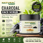 Natural Herbal Khadi Charcoal Face Scrub 180gm