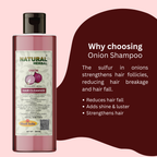 Natural Herbal Khadi Onion Shampoo 200ml and Aloevera Hair Conditioner 200ml Combo Pack