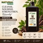 Natural Herbal Khadi Shikakai Ayurvedic Shampoo 1 Litre