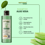 Natural Herbal Khadi Aloe vera Shampoo 200ml & Aloe vera Conditioner 200ml Combo Kit