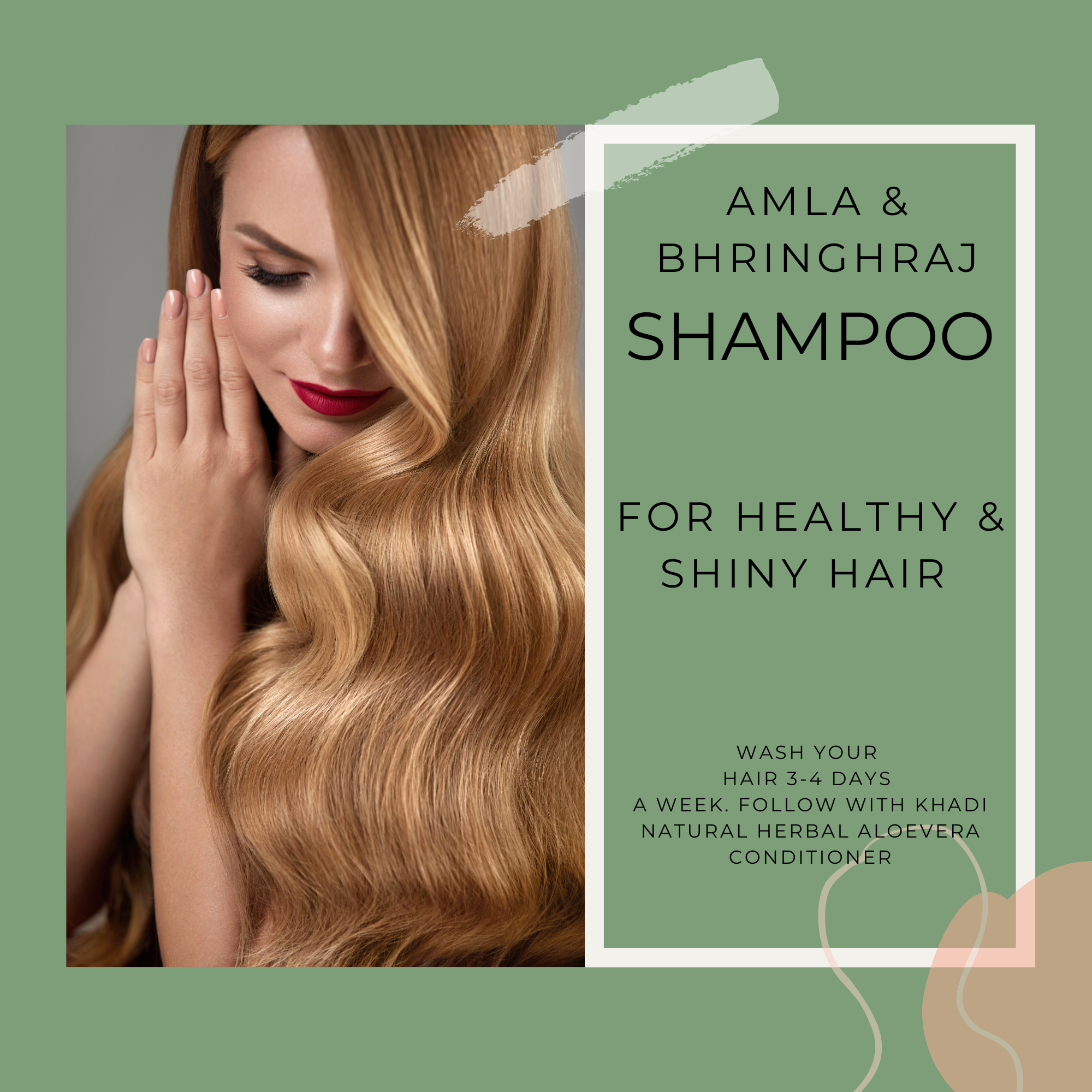 Natural Herbal Khadi Amla Bhringraj Shampoo 1 Litre