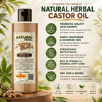 Natural Herbal Khadi Castor Oil 200ml