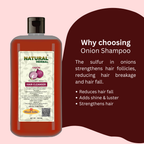 Natural Herbal Khadi Onion Shampoo 500ml