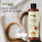 Natural Herbal Khadi Rosemary Hibiscous Hair Oil 100ml