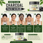 Natural Herbal Khadi Charcoal Face Scrub 180gm
