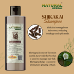 Natural Herbal Khadi Shikakai Ayurvedic Shampoo 200ml