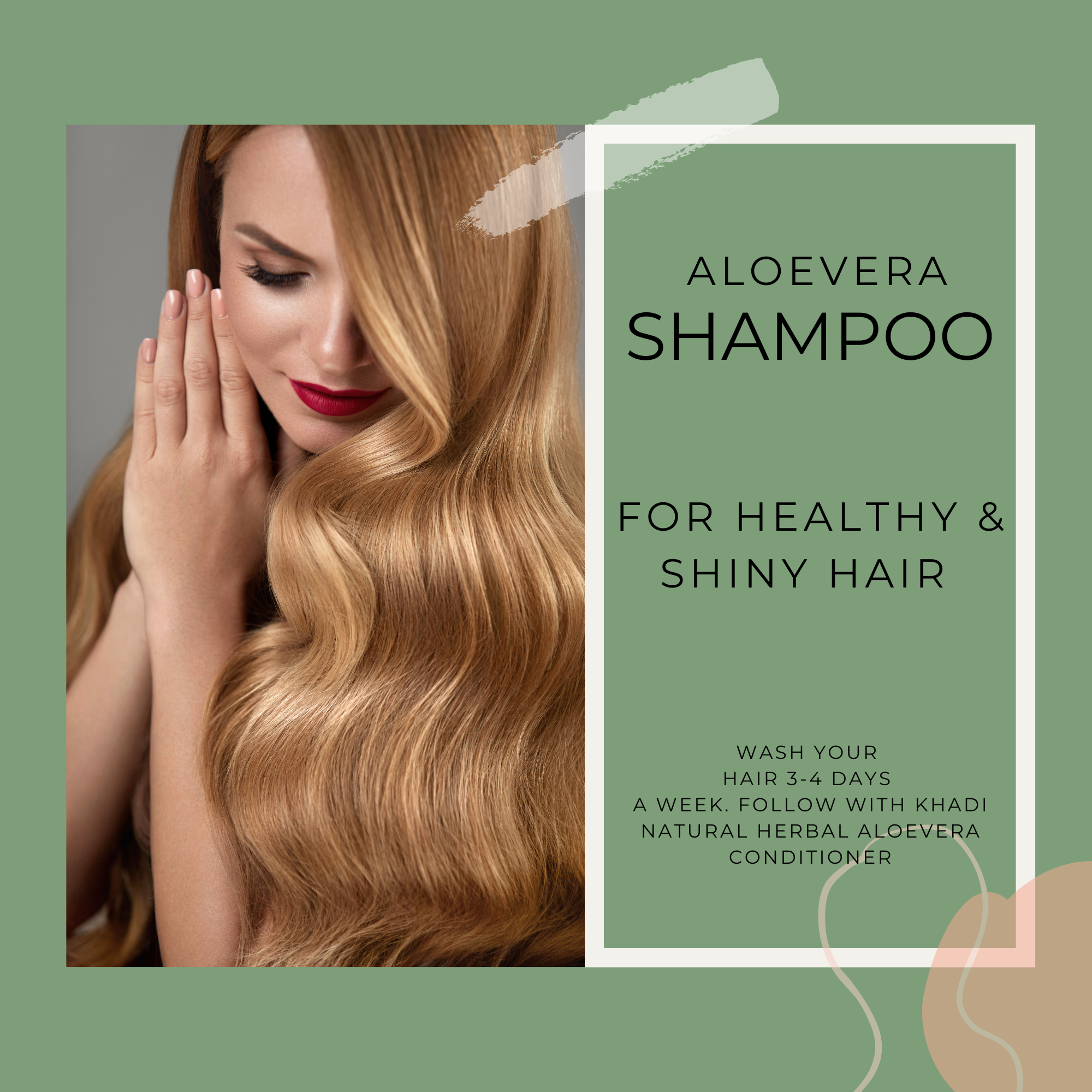 Natural Herbal Khadi Aloe vera Cleanser For Healthy & Shiny Hair 200ml