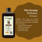 Natural Herbal Khadi Shikakai Ayurvedic Shampoo 500ml