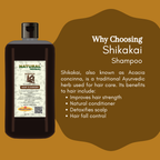 Natural Herbal Khadi Shikakai Ayurvedic Shampoo 1 Litre