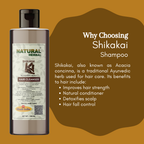 Natural Herbal Khadi Shikakai Ayurvedic Shampoo 200ml