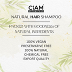 CIAM Botanicals Natural Powder Hair Shampoo With Pure & Herbal Amla, Reetha, Shikakai, Methi Dana Powder, For Men & Women Totally Organic | Paraben And Sulphate Free Shampoo 100g