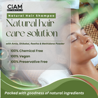 CIAM Botanicals Natural Powder Hair Shampoo With Pure & Herbal Amla, Reetha, Shikakai, Methi Dana Powder, For Men & Women Totally Organic | Paraben And Sulphate Free Shampoo 100g