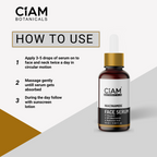 Ciam 10% Niacinamide Face Serum for Acne Marks, Blemishes With Hyaluronic Acid & Vitamin E | Skin Glowing,Open pores,Anti Acne Serum for Oily & Acne Prone Skin For Women & Men 15ml