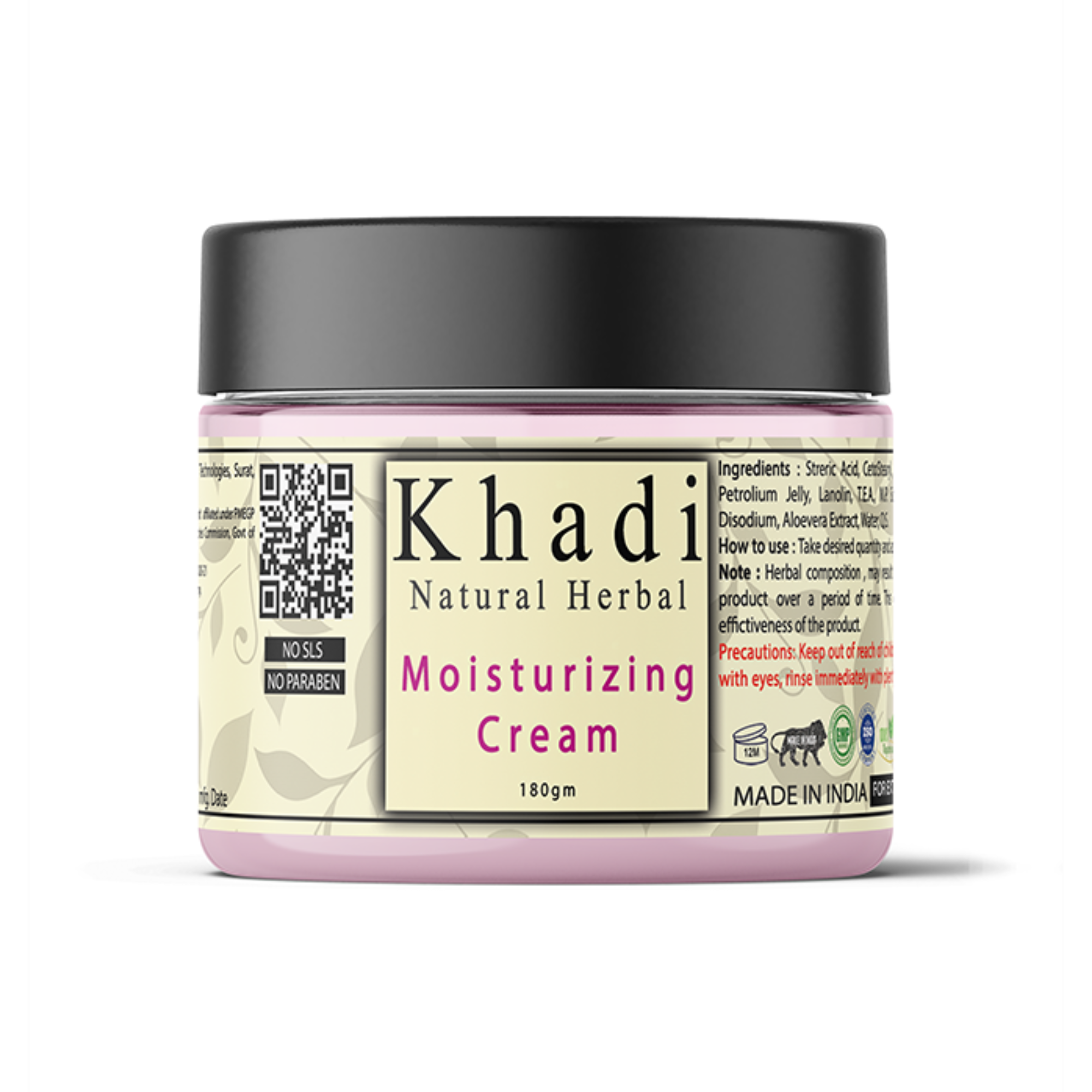Khadi Natural Herbal Moisturising Cream For Dry Skin | Winter Special | 180gm