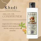 Khadi Natural Herbal Argan Shampoo 200ml and Argan Conditioner 200ml Combo Kit