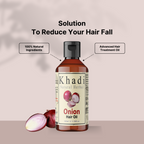 Khadi Natural Herbal Red Onion Hair Oil 100ml (Pack Of 1)