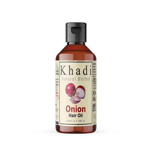 Khadi Natural Herbal Red Onion Hair Oil 100ml (Pack Of 1)