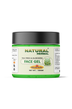 Natural Herbal Khadi Tea Tree & Aloevera Gel for Men Women 180gm